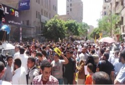 طوفان بشري بحلوان في مسيرة حاشدة تتحدى الانقلاب