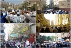 بالصور.. مسيرة ثوار المعادي رفضًا للانقلاب في جمعة "مصر مش تكية"