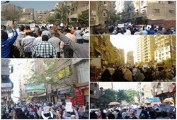 بالصور.. مسيرة ثوار المعادي رفضًا للانقلاب في جمعة "مصر مش تكية"