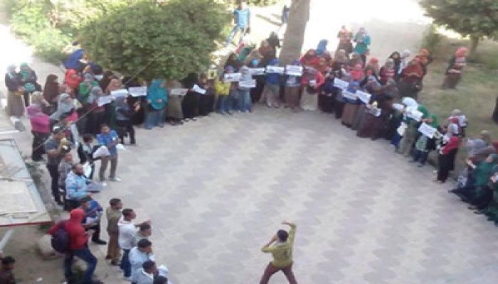 حملة تضامنية بجامعة المنيا مع طالب الطب المعتقل