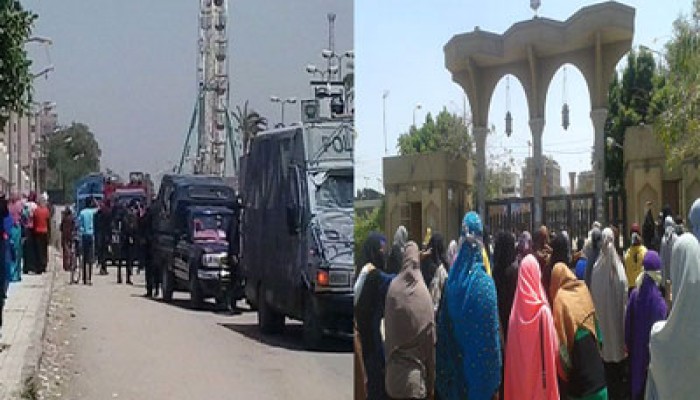 بالصور.. مسيرة طالبات أزهر أسيوط تربك أمن الانقلاب