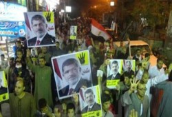 مسيرة بـ"المنصورية" تنديدًا بمجازر العسكر في ذكرى فض رابعة
