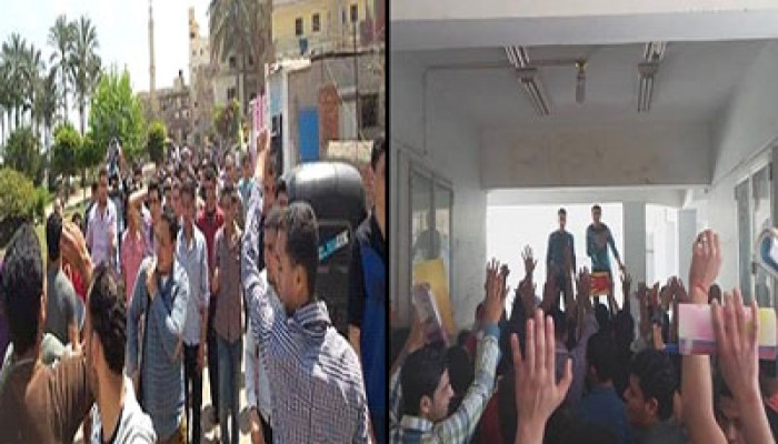 بالصور.. مسيرة حاشدة تضامنًا مع الطالبات المفصولات بتفهنا