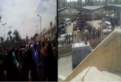 بالصور.. مسيرة لطالبات أزهر أسيوط والأمن يفشل في تفريقهن