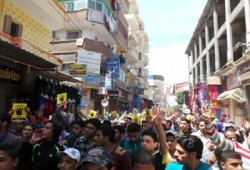مسيرة حاشدة بكفر الدوار في جمعة "الانقلاب أصل الخراب"