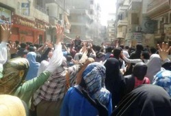 مسيرة حاشدة بالمنصورة في جمعة "الانقلاب أصل الخراب"