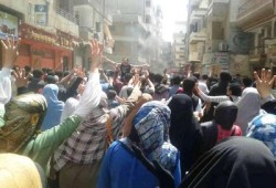مسيرة حاشدة بالمنصورة في جمعة "الانقلاب أصل الخراب"