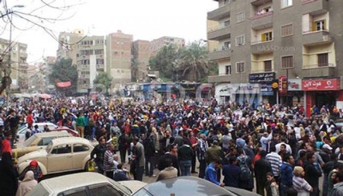 مسيرة نور الإسلام تتجه إلى ميدان النعام وتهتف: لن تركع أمة قائدها محمد