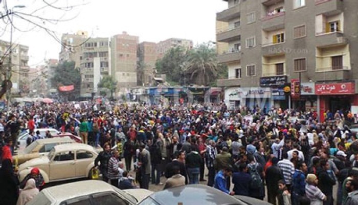 مسيرة نور الإسلام تتجه إلى ميدان النعام وتهتف: لن تركع أمة قائدها محمد
