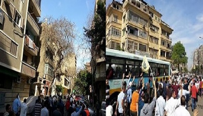مسيرة المهندسين تجوب الشوارع والميادين برغم  أمن الانقلاب