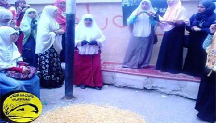 بالصور.. يوم من رابعة لطالبات ضد الانقلاب بتفهنا الأشراف