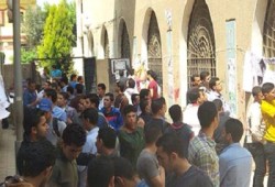 طلاب الأزهر بتفهنا يهتفون: يا معتقل يا حبيب إن نصر الله قريب