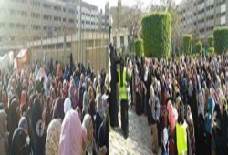 بالصور: يوم من رابعة داخل المدينة الجامعية لطالبات الأزهر