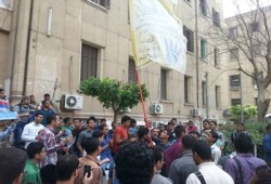 بالصور.. مسيرة حاشدة لطلاب جامعة الأزهر فرع الدراسة