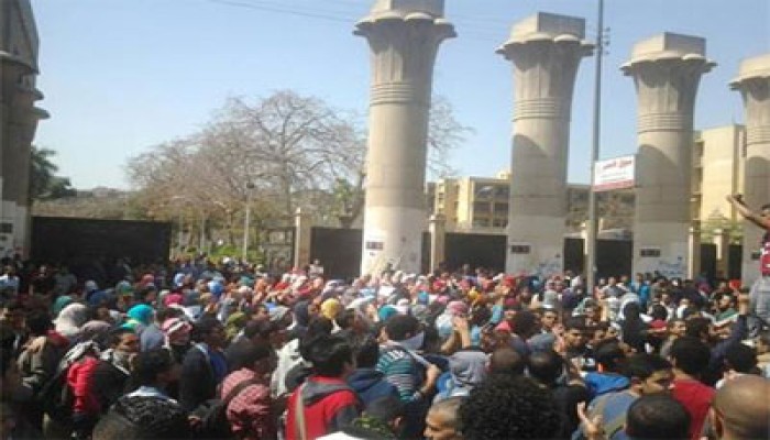 تجارة عين شمس تنتفض ضد الانقلاب رغم الغاز والخرطوش