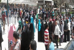 وقفة بجامعة بنها تنديدًا باعتقال الطلاب