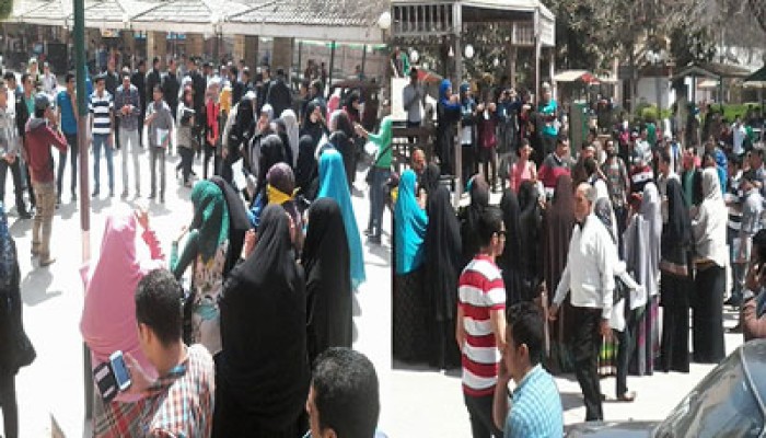 وقفة بجامعة بنها تنديدًا باعتقال الطلاب