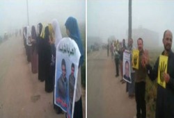 فيديو.. سلاسل صباحية على طريق "فاقوس- القرين" لدعم  نضال الطلبة
