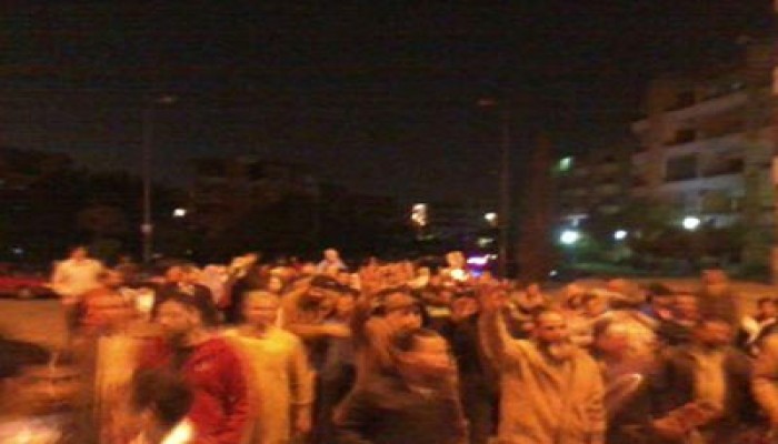 مسيرة حاشدة لثوار "الشيخ زايد" ضد عسكرة الدولة