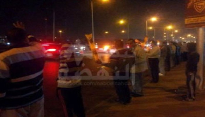 وقفة لمؤيدي الشرعية أمام نادي نقابة المهندسين بـ"٦ أكتوبر"