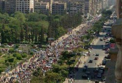 مظاهرة حاشدة بمدينة نصر ضد جرائم العسكر