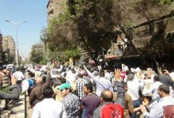 مسيرات حاشدة بالمطرية ضد الانقلاب العسكري