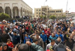 مسيرة حاشدة لأولتراس ربعاوي ببورسعيد دعمًا لصمود الطلاب