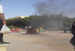 اعتداء بلطجية الأمن على الطلاب السلميين بجامعة حلوان