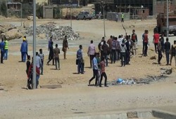 اعتصام طلاب جامعة السويس للإفراج عن زميلهم المحتجز