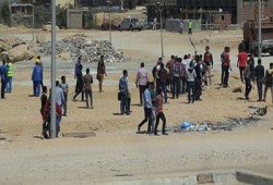 اعتصام طلاب جامعة السويس للإفراج عن زميلهم المحتجز