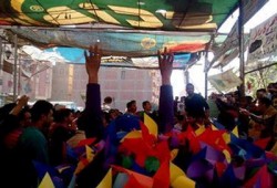 اعتداء قوات أمن الانقلاب على مسيرة إمبابة
