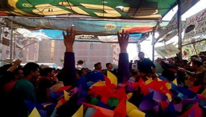 اعتداء قوات أمن الانقلاب على مسيرة إمبابة