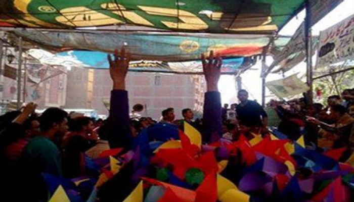 اعتداء قوات أمن الانقلاب على مسيرة إمبابة