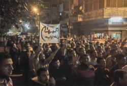 ثوار"السادات" يصعدون بمسيرة ليلية حاشدة بجوار قسم الشرطة