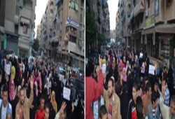 مسيرة حاشدة ببورسعيد تندد بالأحكام الجائرة لقضاء الانقلاب