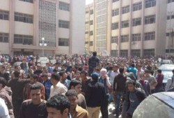 فيديو.. طوفان بشري بجامعة الزقازيق وميليشيات الانقلاب تهاجم الطلاب