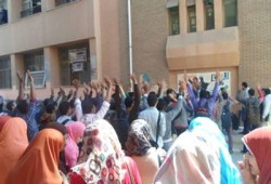 مسيرة حاشدة لطلاب هندسة شبين الكوم تندد بجرائم الإنقلاب