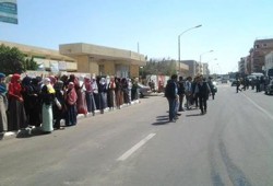 وقفة حاشدة لطلاب جامعة السادات ضد جرائم الانقلاب