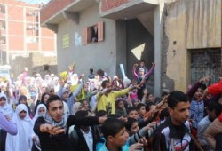 مسيرة لطلاب الأسدية بأبو حماد رفضًا لمهازل قضاة العسكر
