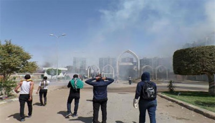 إصابة رئيس اتحاد طلاب جامعة المنيا بخرطوش في العين