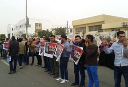 وقفة حاشدة لطلاب جامعة السادات تطالب بتطهير القضاء