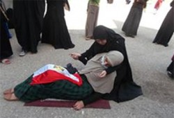 مشاهد تمثيلية لطالبات "دراسات إسلامية" ببورسعيد تندد بالانقلاب