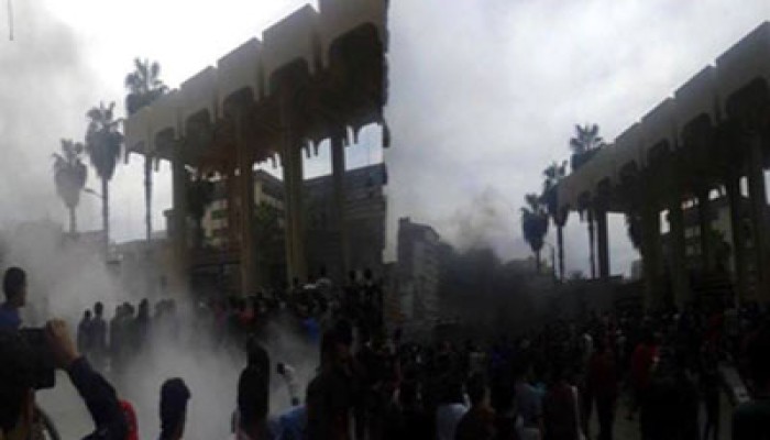 مسيرة بجامعة المنصورة.. وميليشيات الانقلاب تعتدى على الطلاب