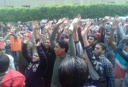 اﻷلتراس يشعل حماس الطلاب بجامعة اﻷزهر