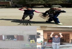 بالصور.. تفاعل  الأهالي مع مسيرة عزبة النخل