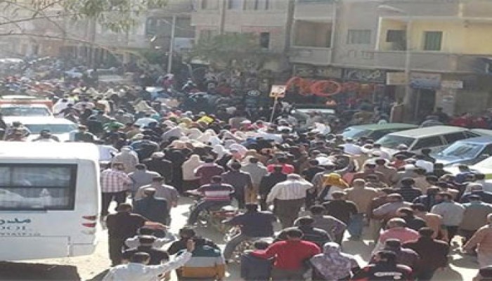 تضاعف أعداد ثوار مسيرة عزبة النخل