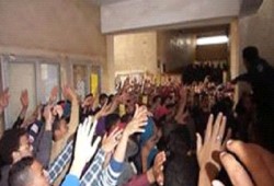 مسيرة حاشدة بتفهنا الأشراف تهتف: يا داخلية لمي كلابك مش بنخاف من إرهابك