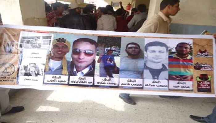 وقفة لطلاب أزهر دمياط للمطالبة بالإفراج عن زملائهم