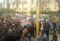 طلاب الأزهر بالدراسة ينتفضون لإسقاط الانقلاب العسكري