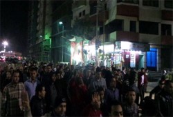 مسيرة وسلسلة بشرية بالقوصية بشارات رابعة لاسترداد الشرعية
